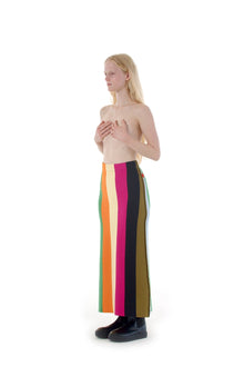 Knit Skirt | Women | Multicolor Stripes