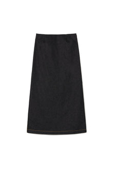 Button Long Skirt | Women | Black