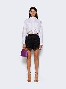 Women | BURBERRY | Lace Biker Shorts | Black