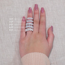 2.00 CT Oval Lab-Grown Diamond | Five Stone Anniversary Wedding Band Ring | 14K White Gold | G Color | VS Clarity