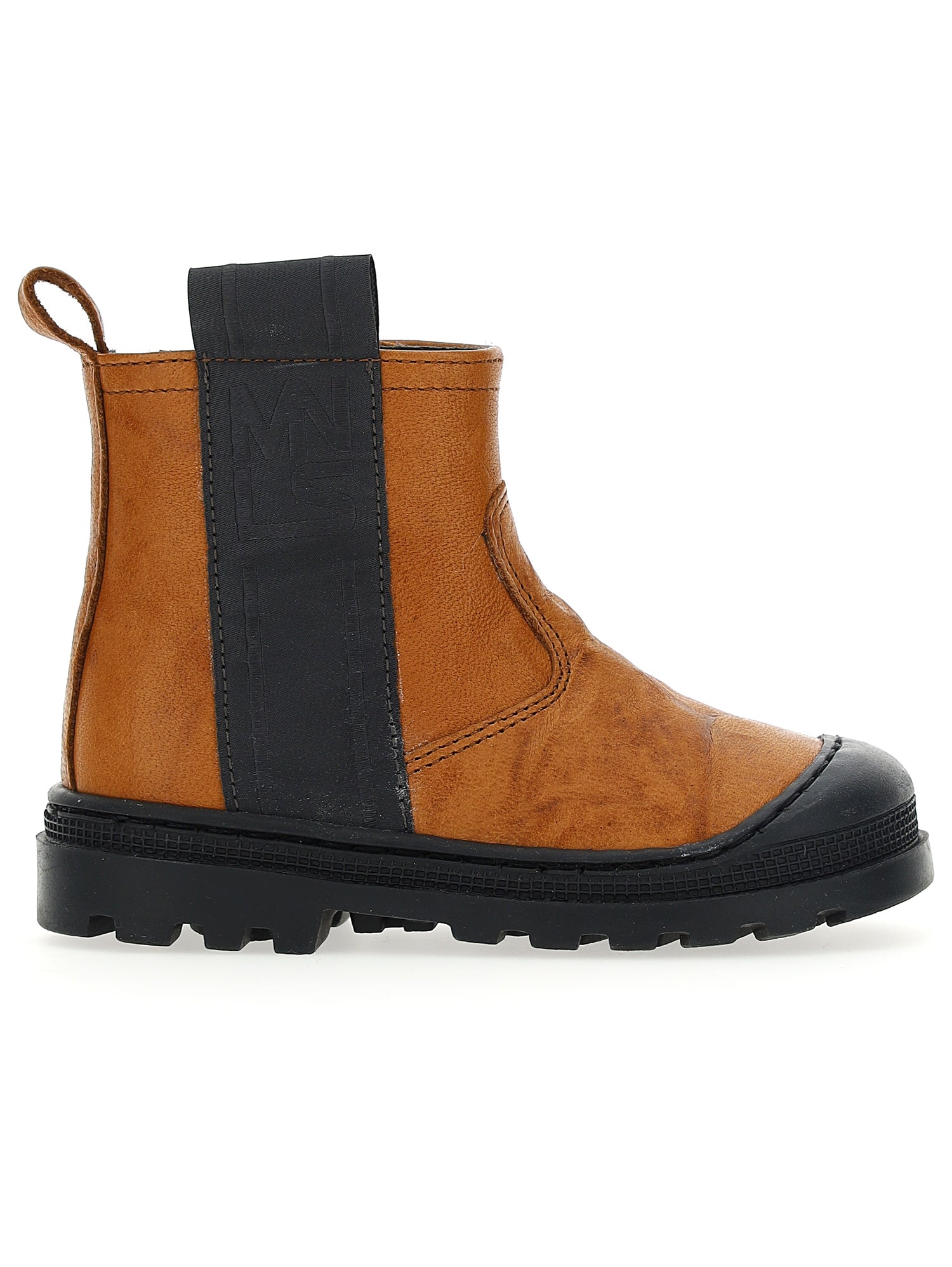 Girls | Aged Leather Boots For Boys | Orange