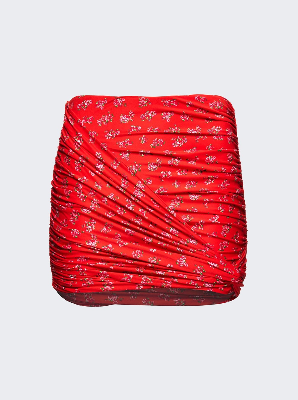 Women | Magda Butrym | Draped Mini Swim Skirt | Red