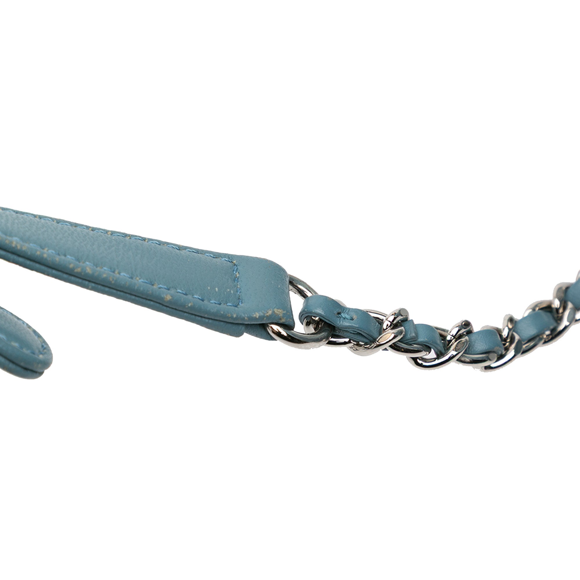 Chanel | Pre-Owned Mini Sequins and Lambskin Waterfall Backpack - II | Blue/Light Blue