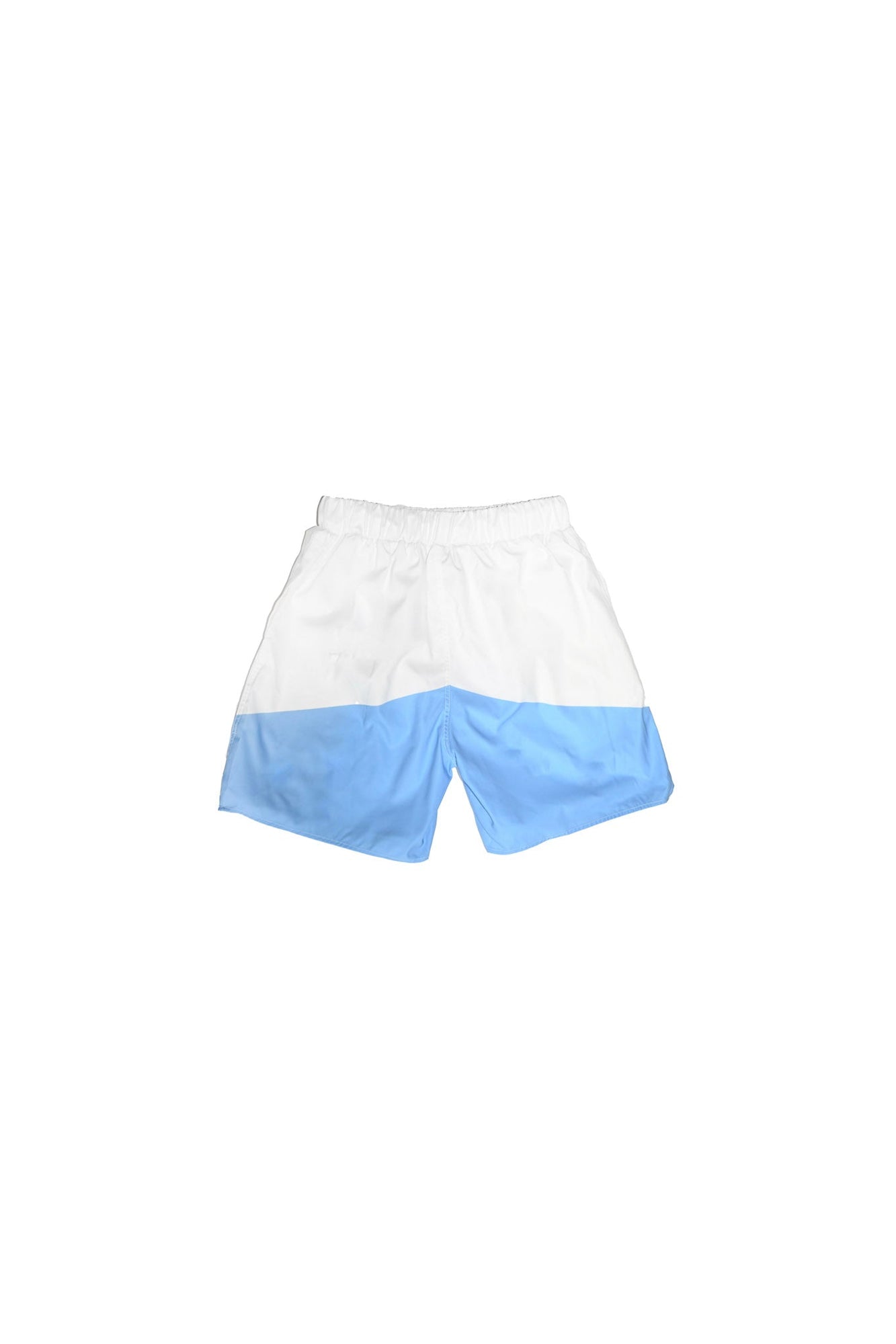 Crew Color Block Unisex Shorts | White & Blue