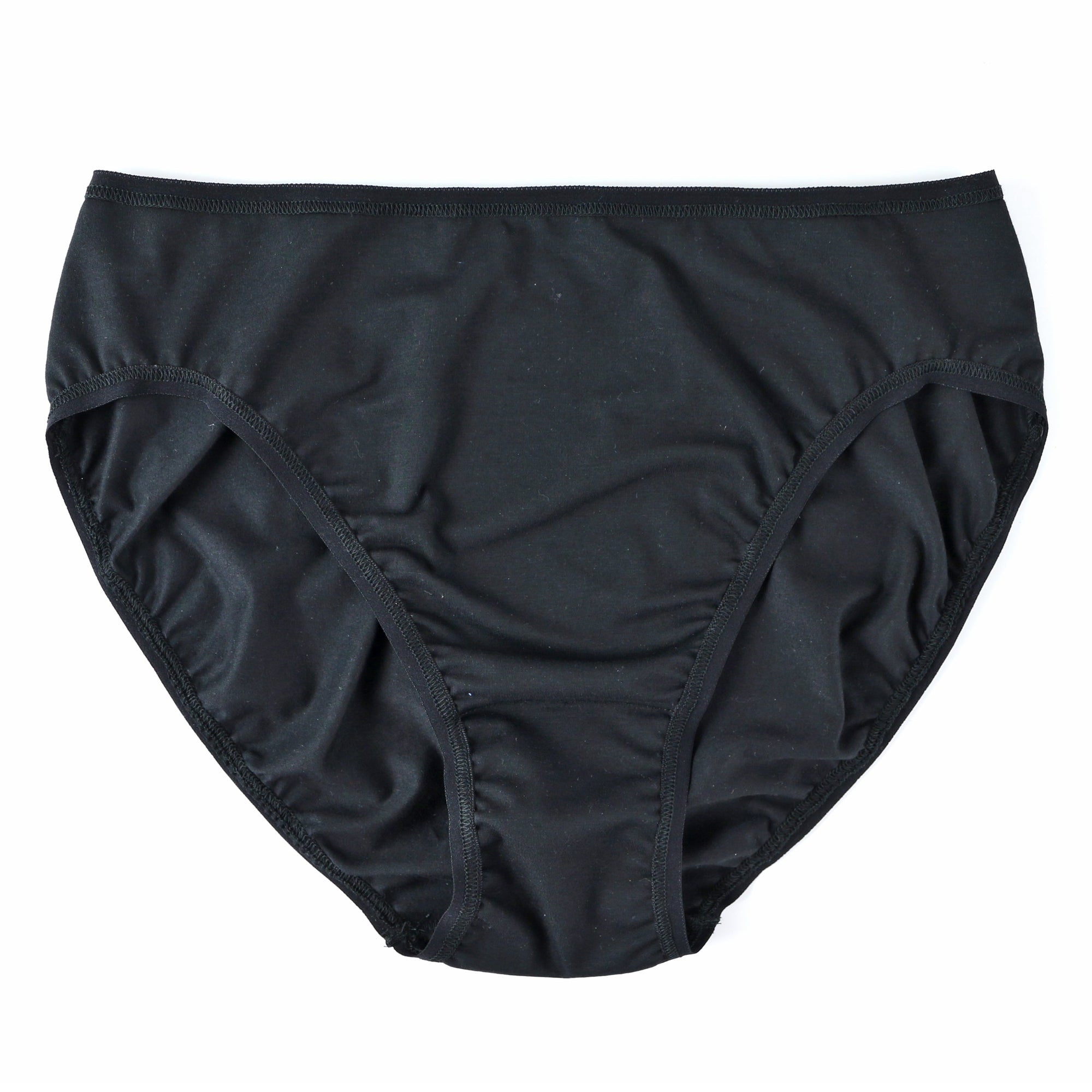 Cotton High Cut Brief | Black