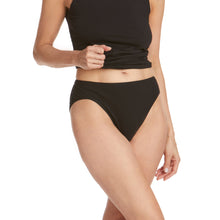 Cotton High Cut Brief | Black