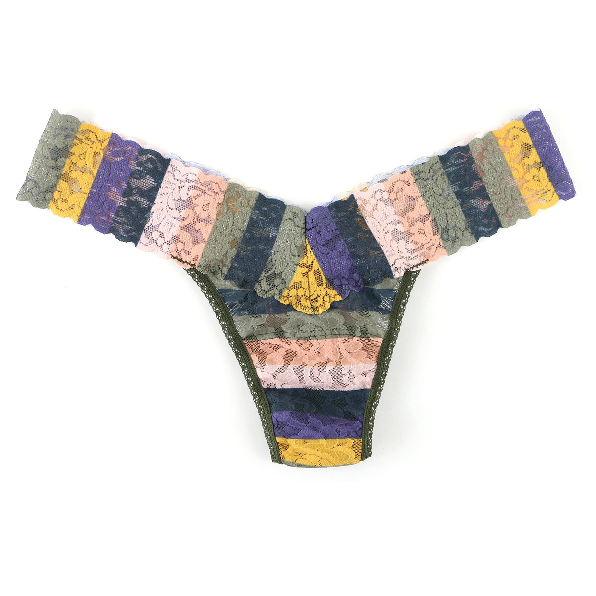 Signature Lace Low Rise Thong V5 | Multi Color