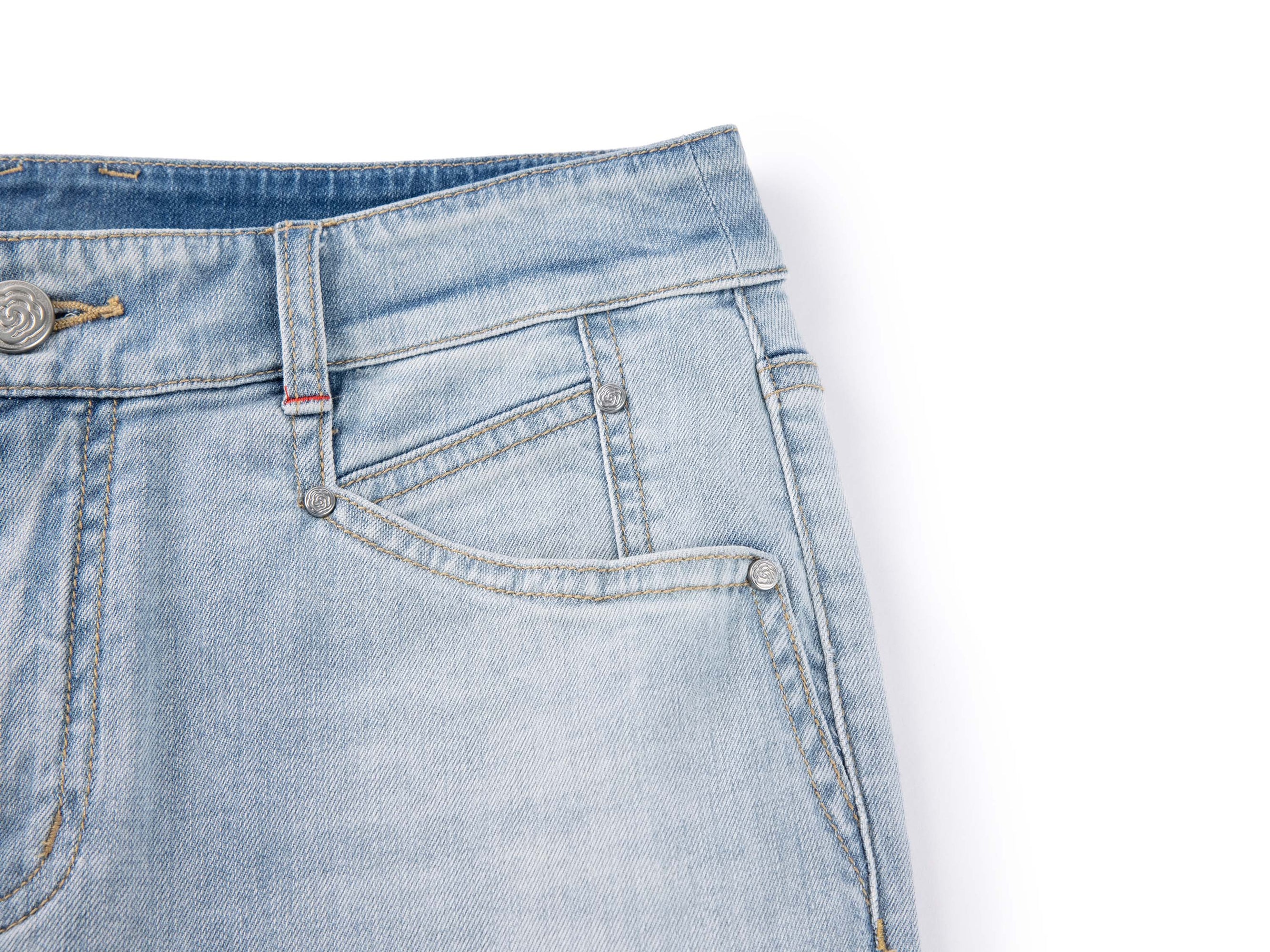 Light Wash Wide-Leg Jeans | Blue