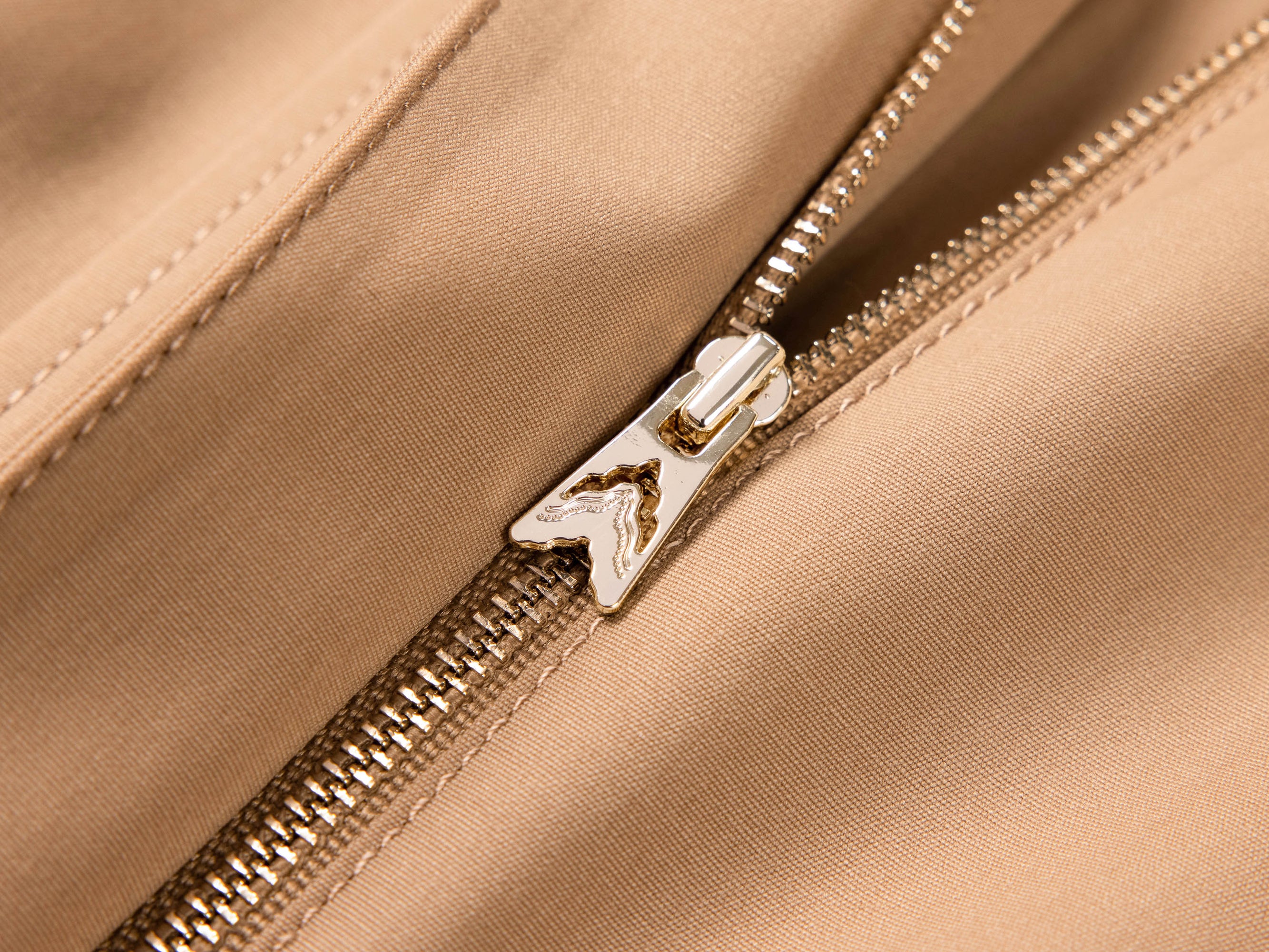 hooded trench coat | Beige