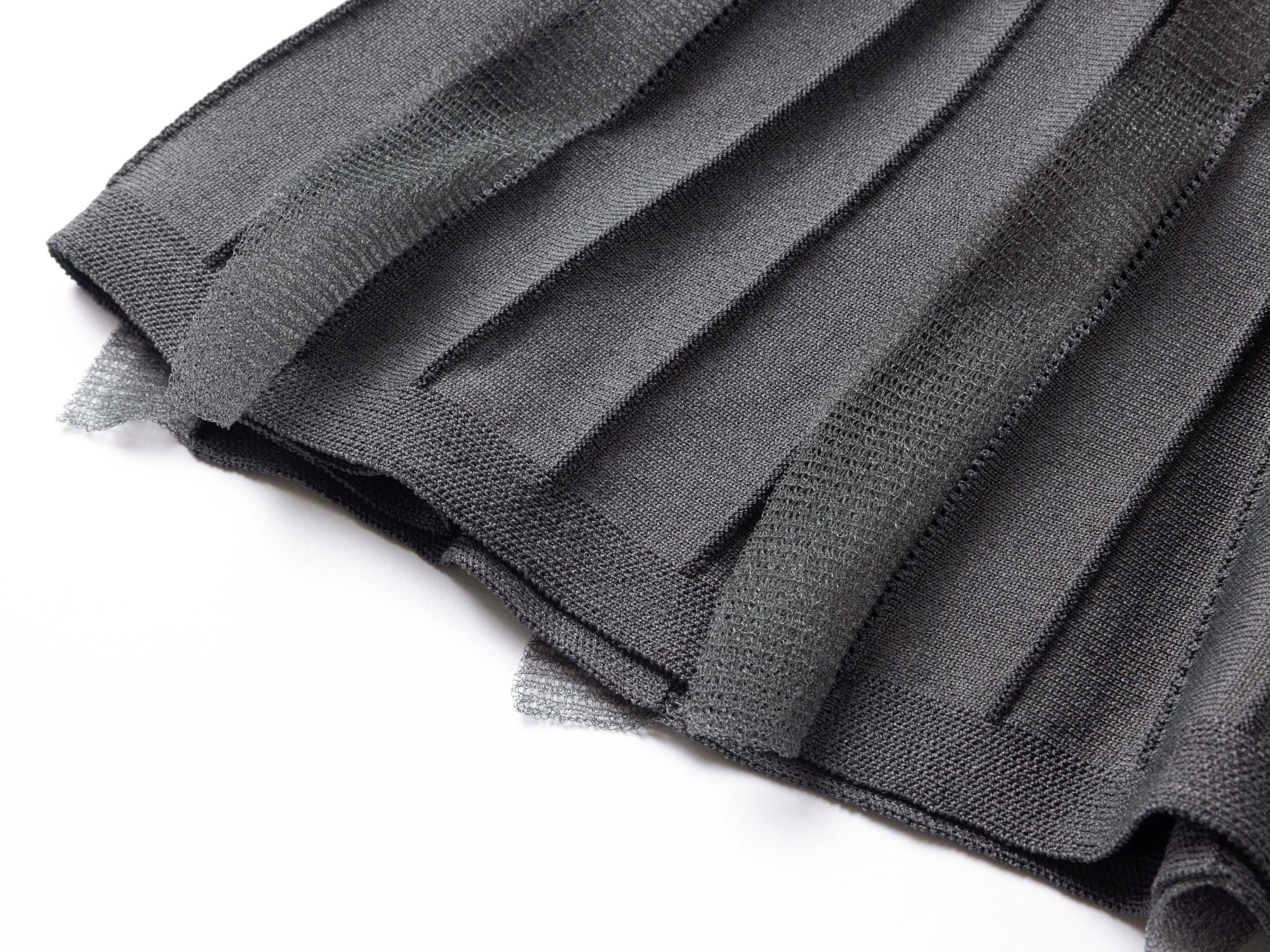 Eyelash Lace Mini Skirt | Grey