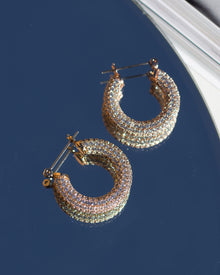 Pave Baby Amalfi Hoops - Gold | Plated Gold