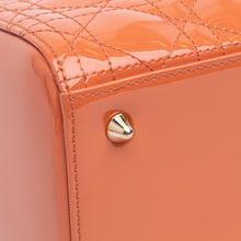 Dior | Pre-Owned Medium Patent Cannage Lady | Orange/Peach