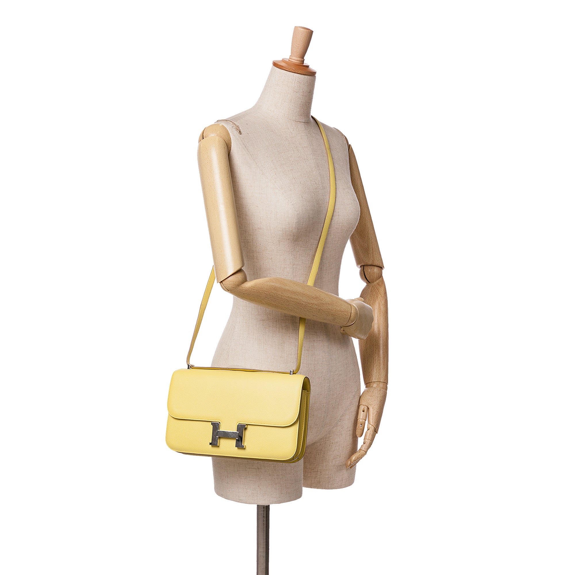 Hermes | Pre-Owned Epsom Constance Elan 25 | Yellow