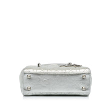 Dior | Pre-Owned Small Metallic Grained Calfskin Cannage My ABCLady - I | Silver