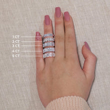 2.00 CT Emerald Lab-Grown Diamond | Five Stone Anniversary Wedding Band Ring | 14K Yellow Gold | G Color | VS Clarity