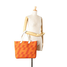 Hermes | Pre-Owned Toile H and Swift Cabas H en Biais 40 | Orange