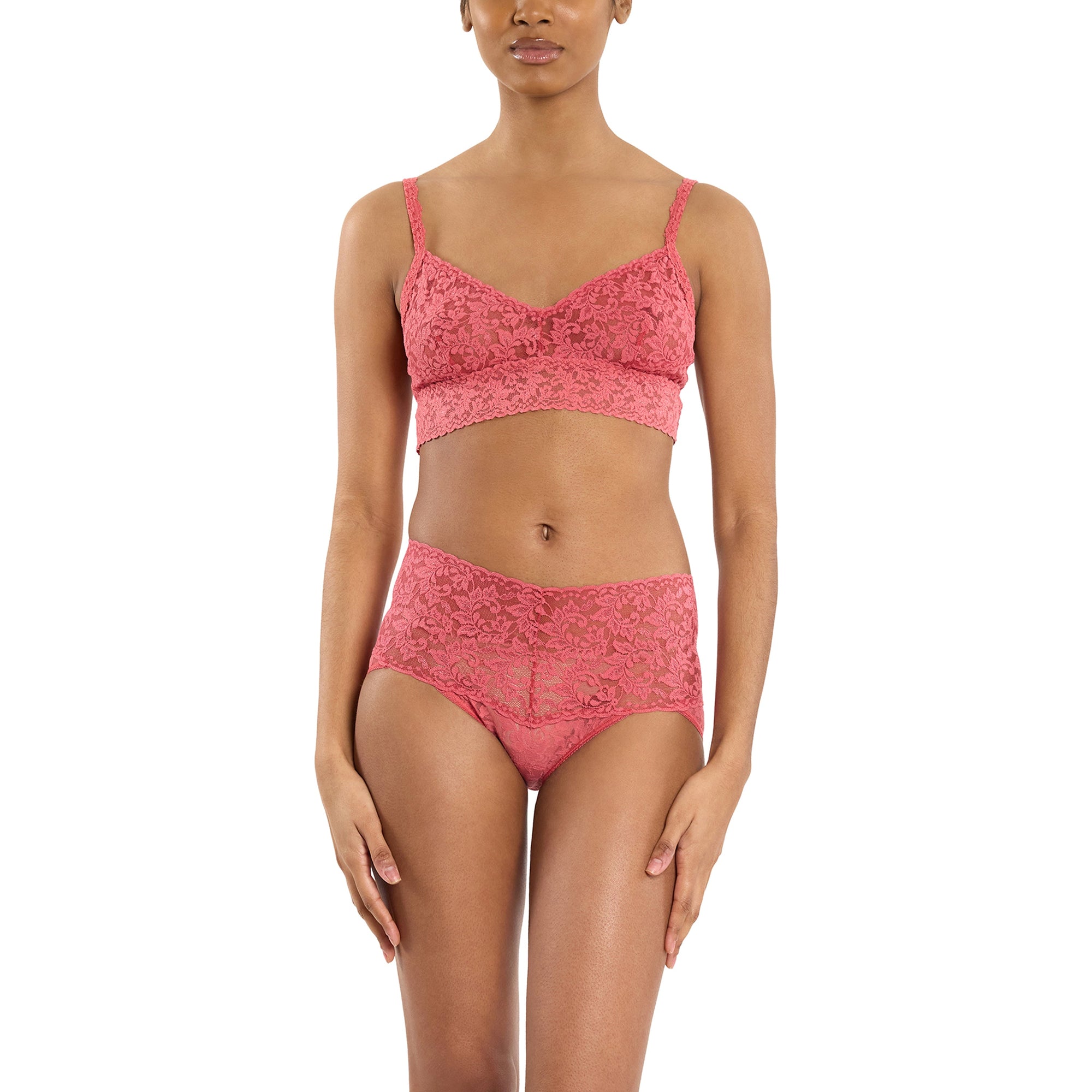 Vneck Retro Bralette | Naples (Red)
