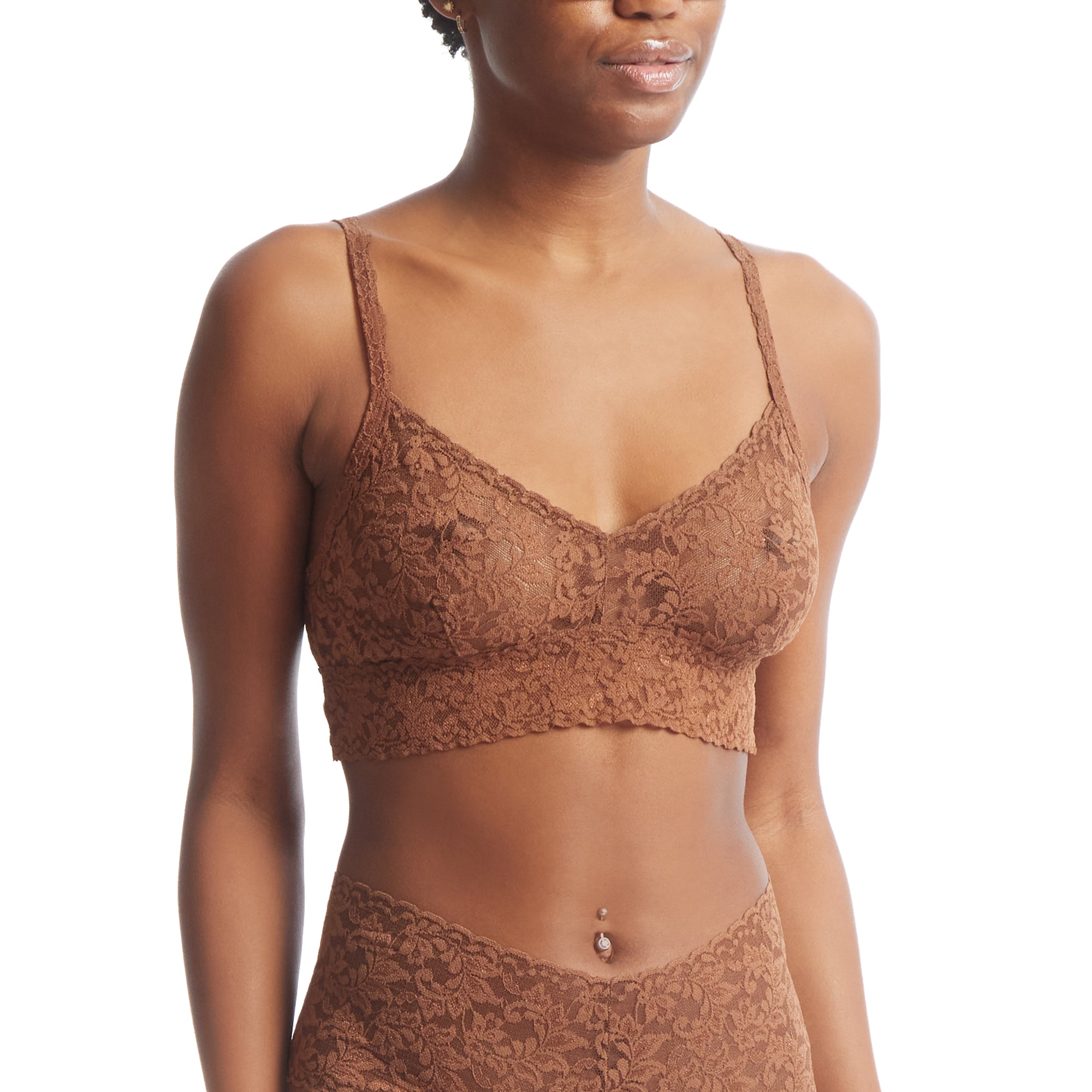 Retro V-Neck Bralette | Macchiato