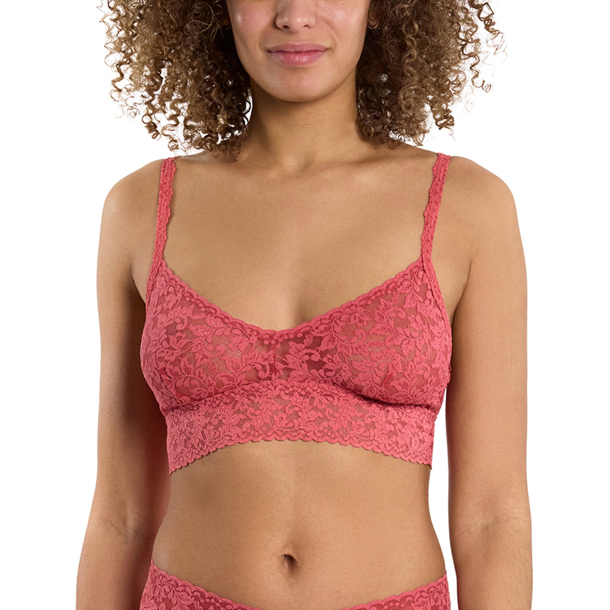 Vneck Retro Bralette | Naples (Red)
