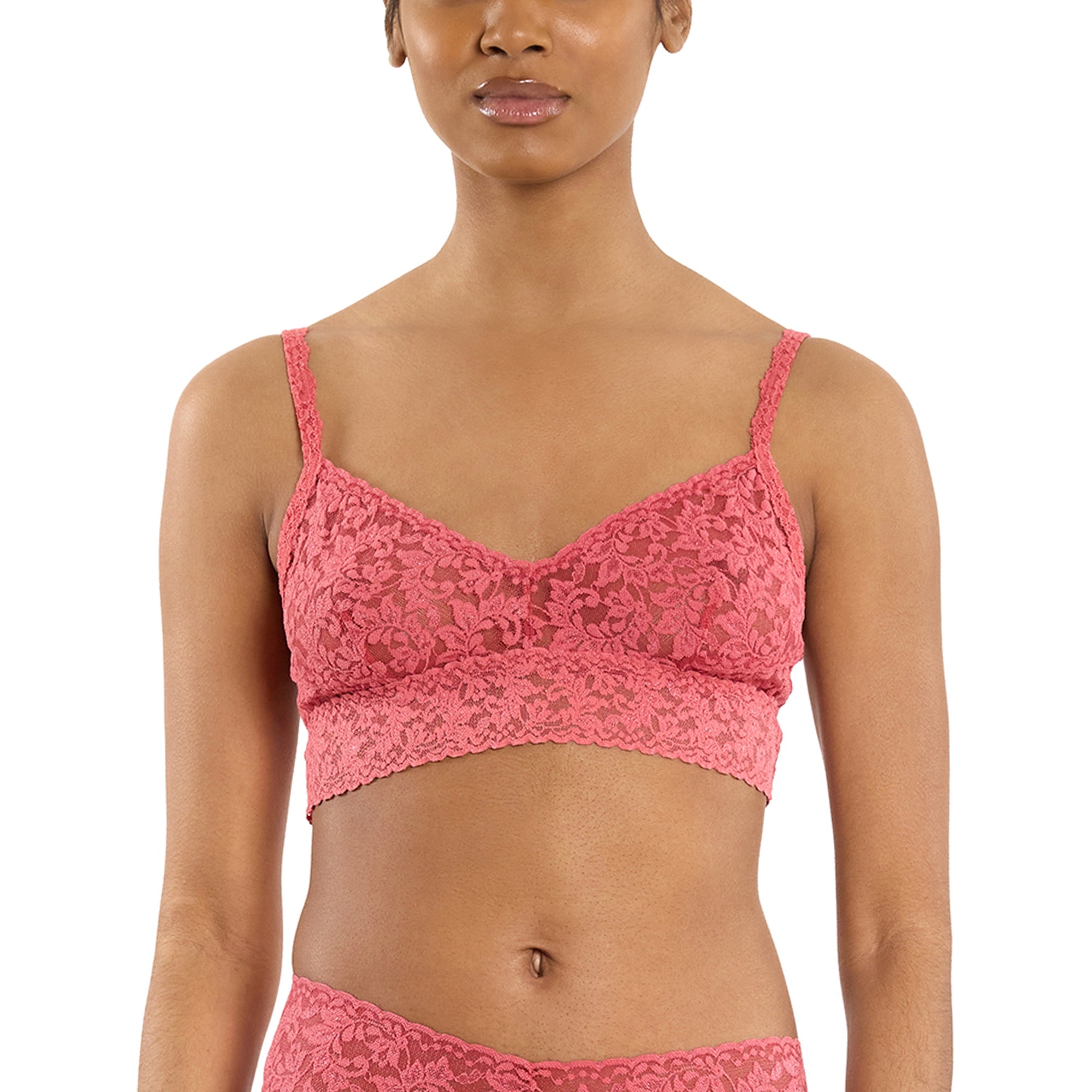 Vneck Retro Bralette | Naples (Red)