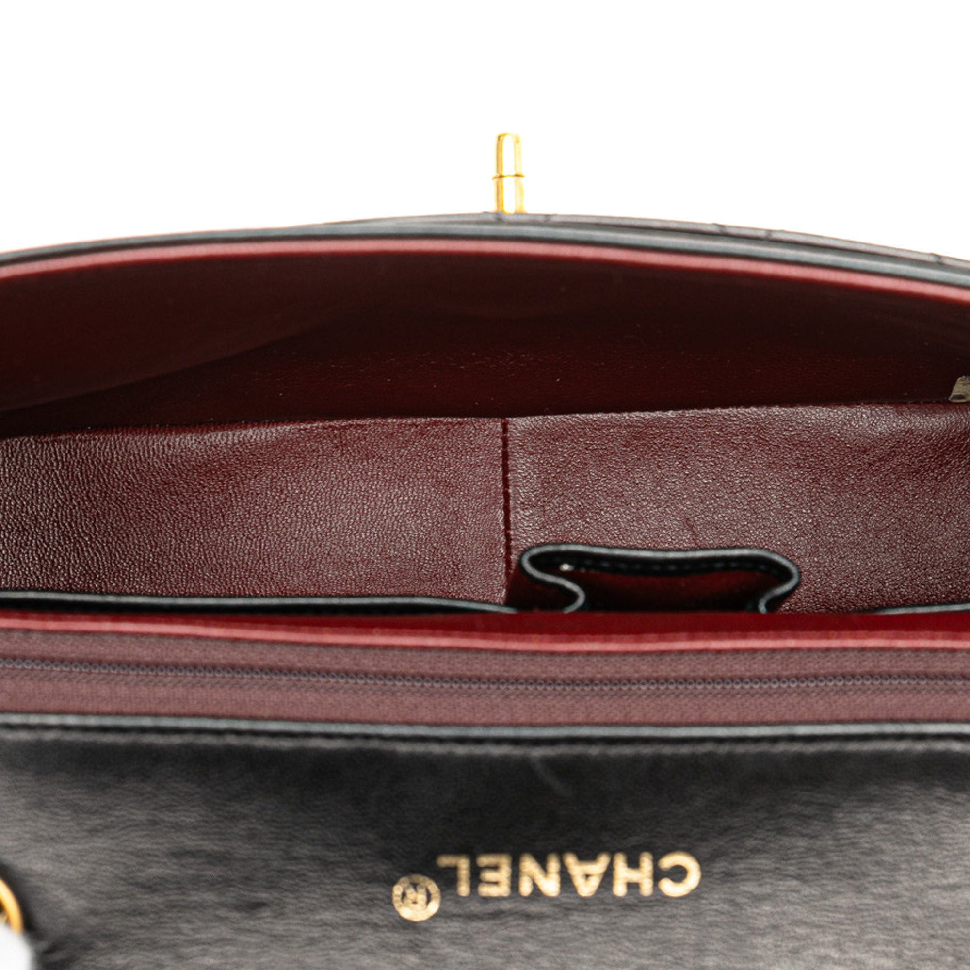 Chanel | Pre-Owned CC Bicolor Quilted Lambskin Single Flap | Black