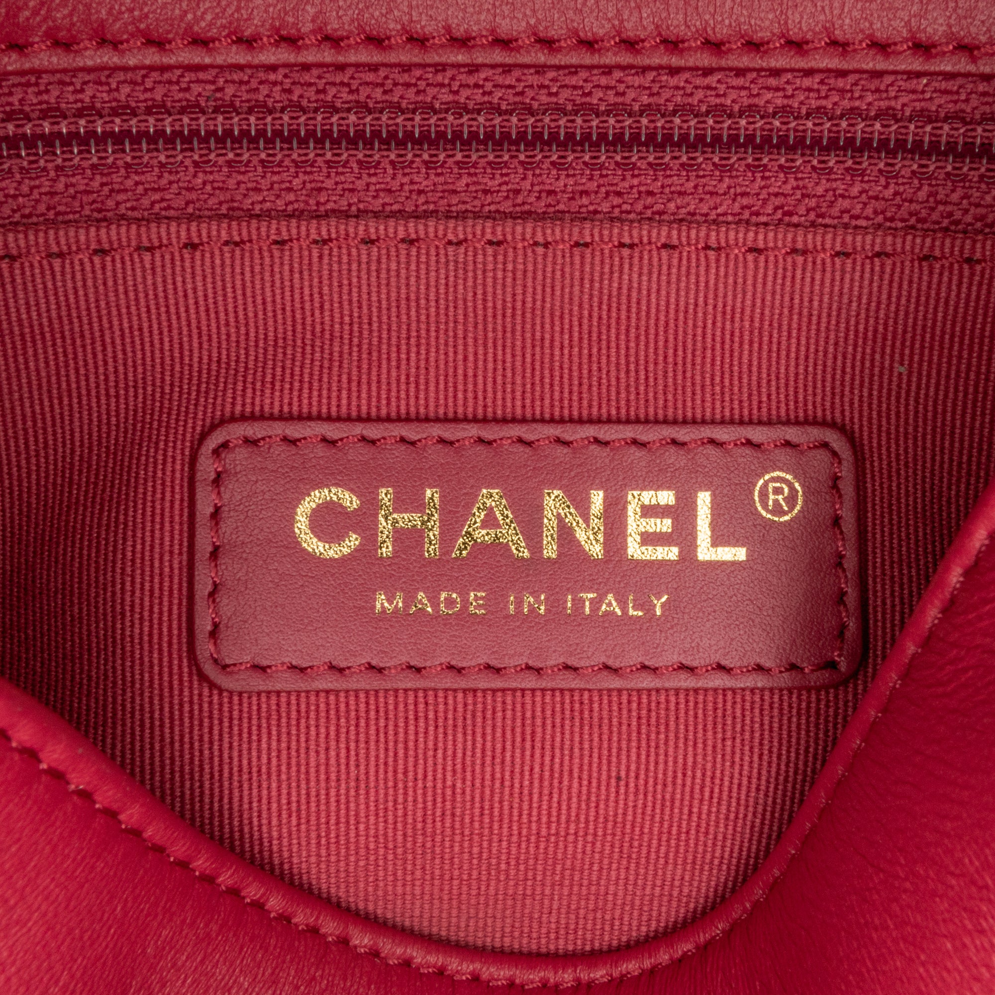 Chanel | Pre-Owned Small Quilted Lambskin On And On Chain Flap - I | Pink/Dark Pink