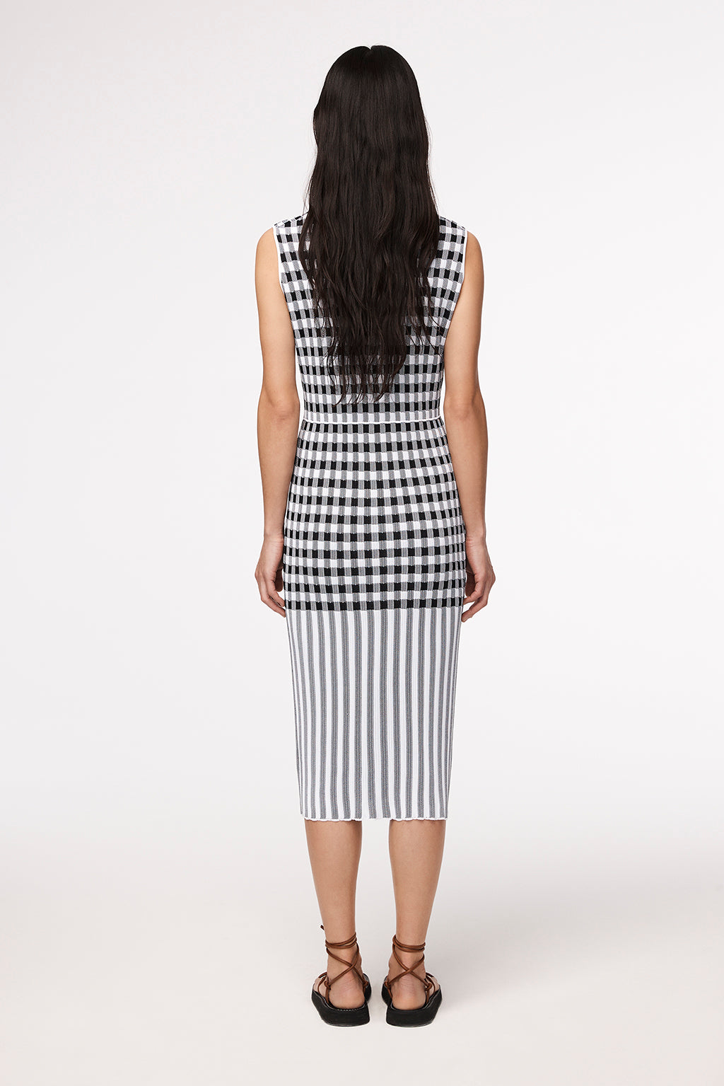 Women | Gingham Knit Dress | Gingham Mix