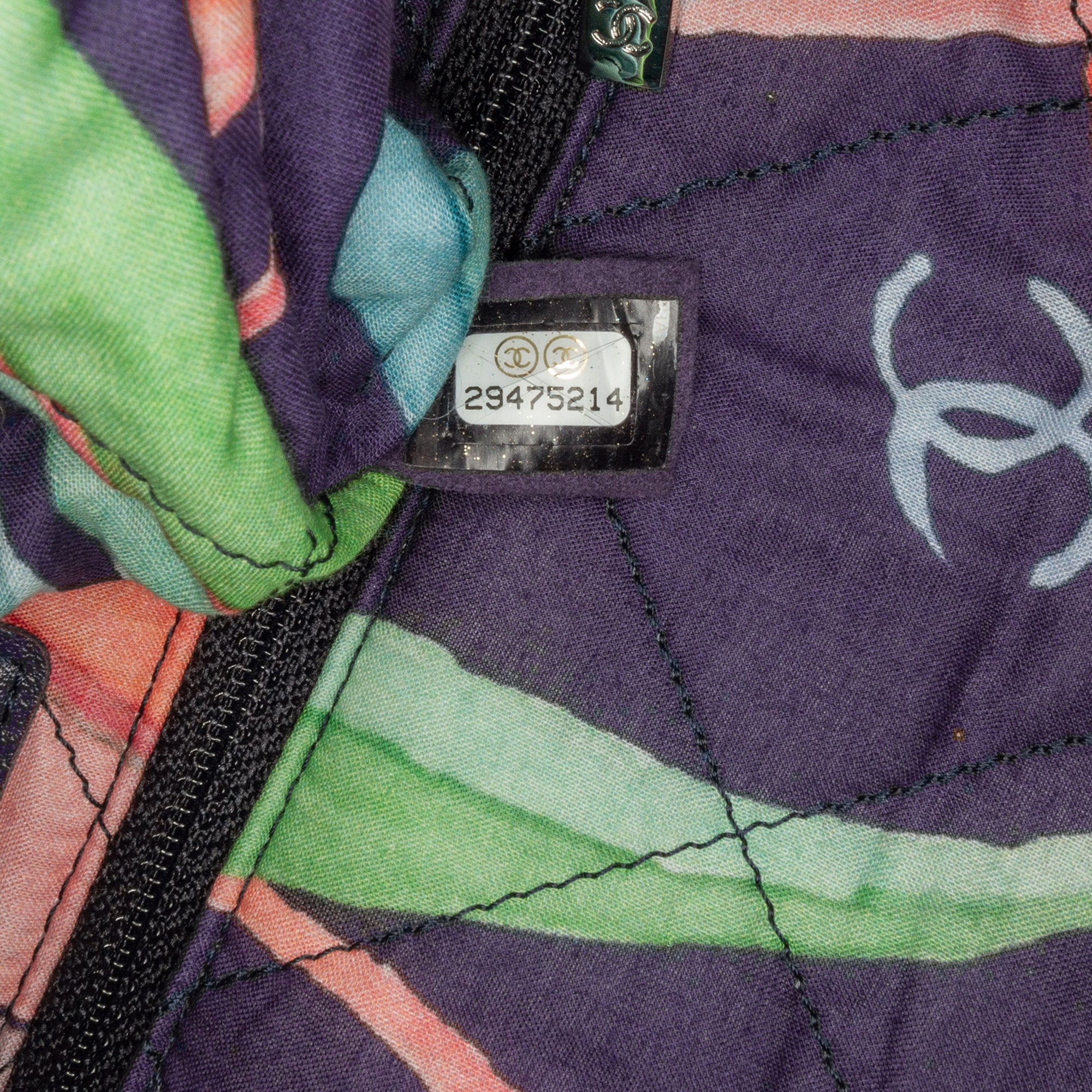 Chanel | Pre-Owned Quilted Jungle Jeans Flap | Blue/Light Blue