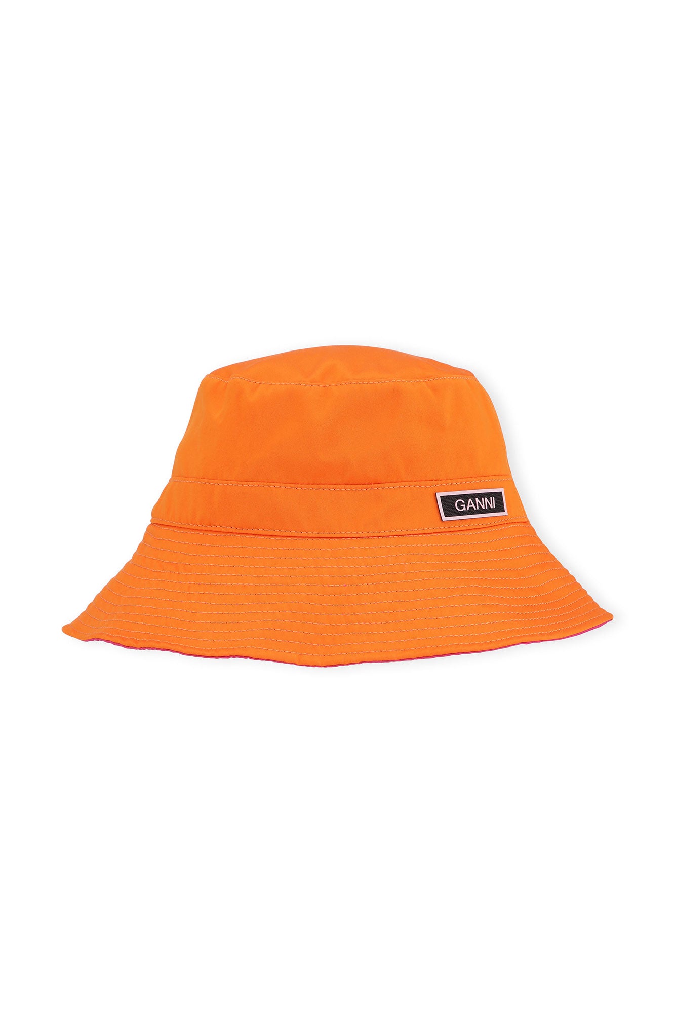 Recycled Tech Bucket Hat Satin | Vibrant Orange