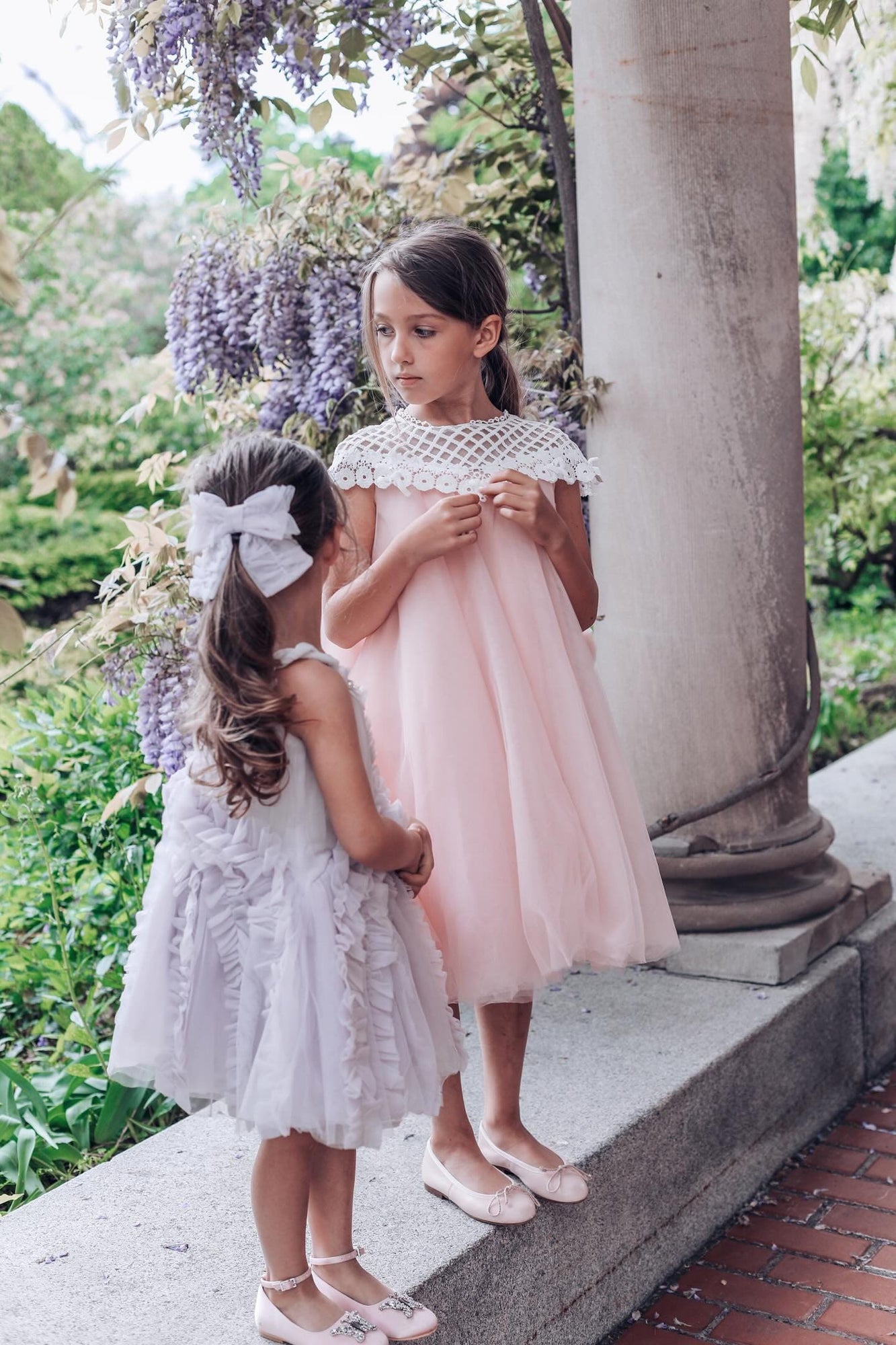 Rosa Pink Tulle Flower Dress | Pink