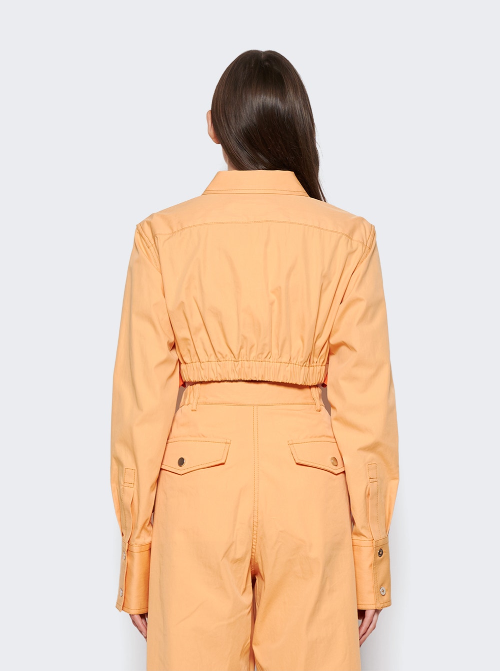 Women | Dion Lee | Slouchy Slider Shirt | Washed Orange