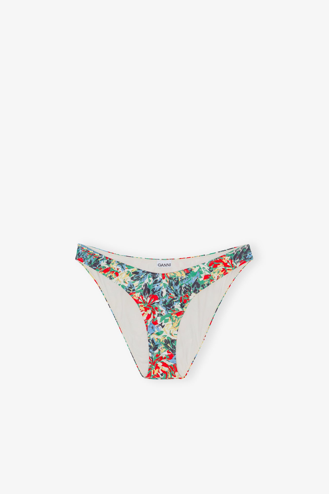 Recycled Printed Lowrise Wave Bikini Brief | Multicolour