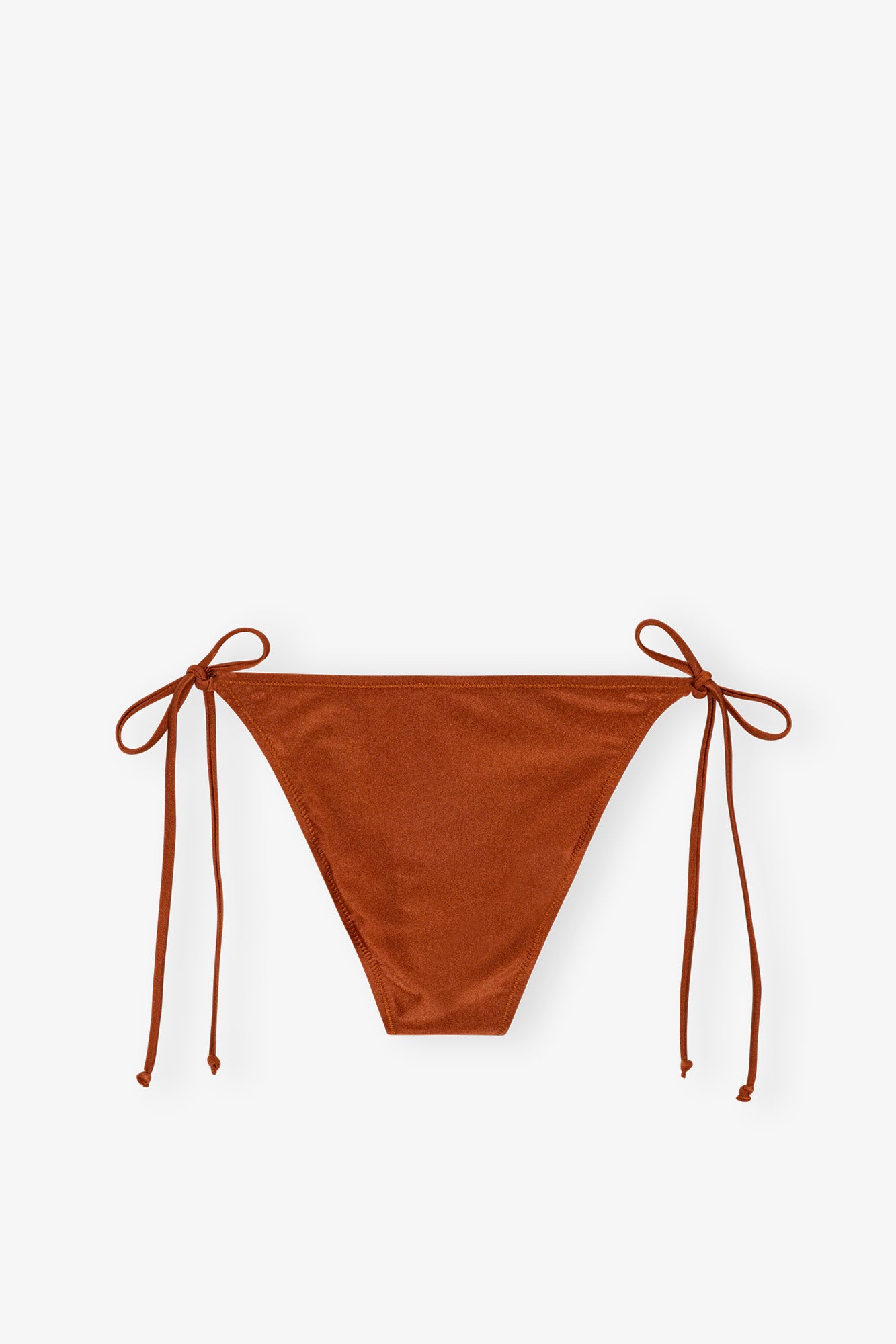 Shine Swim String Bikini Brief | Copper Brown