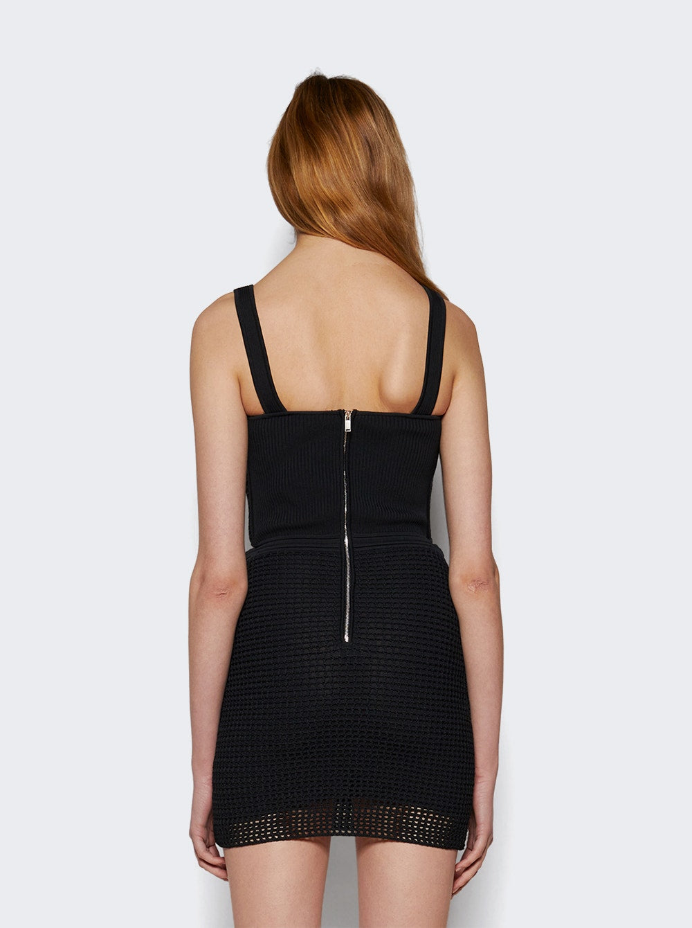 Women | Dion Lee | Crochet Suspend Corset Mini Dress | Black