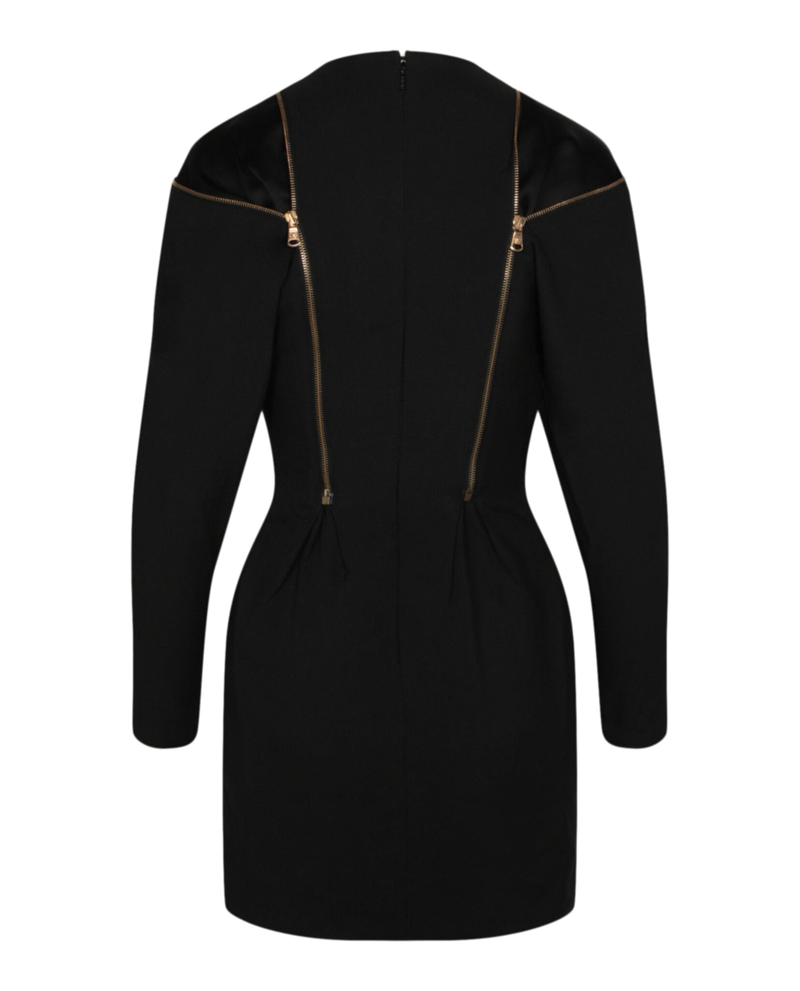 Versace | Double Zip Long Sleeve Cocktail Dress