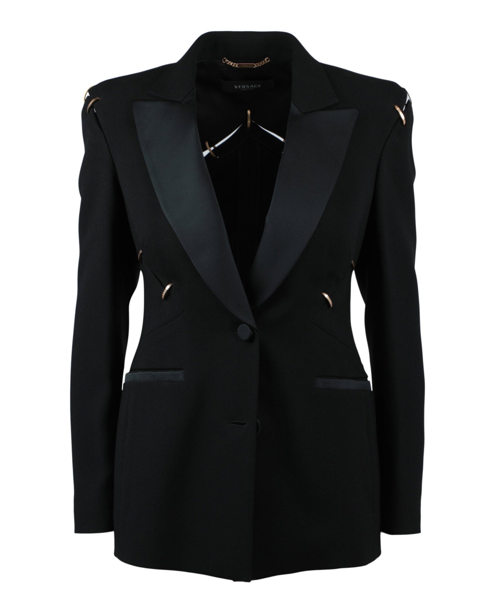 Versace | Cut-Out Notched Blazer