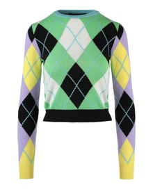 Versace | Argyle Patterned Cashmere Sweater