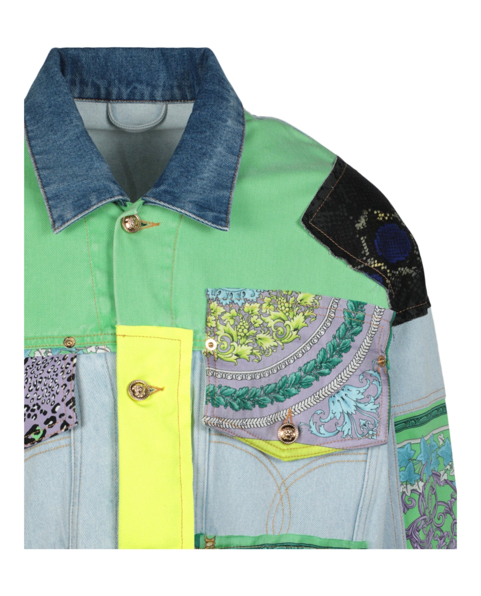 Versace | Barocco Patchwork Denim Jacket