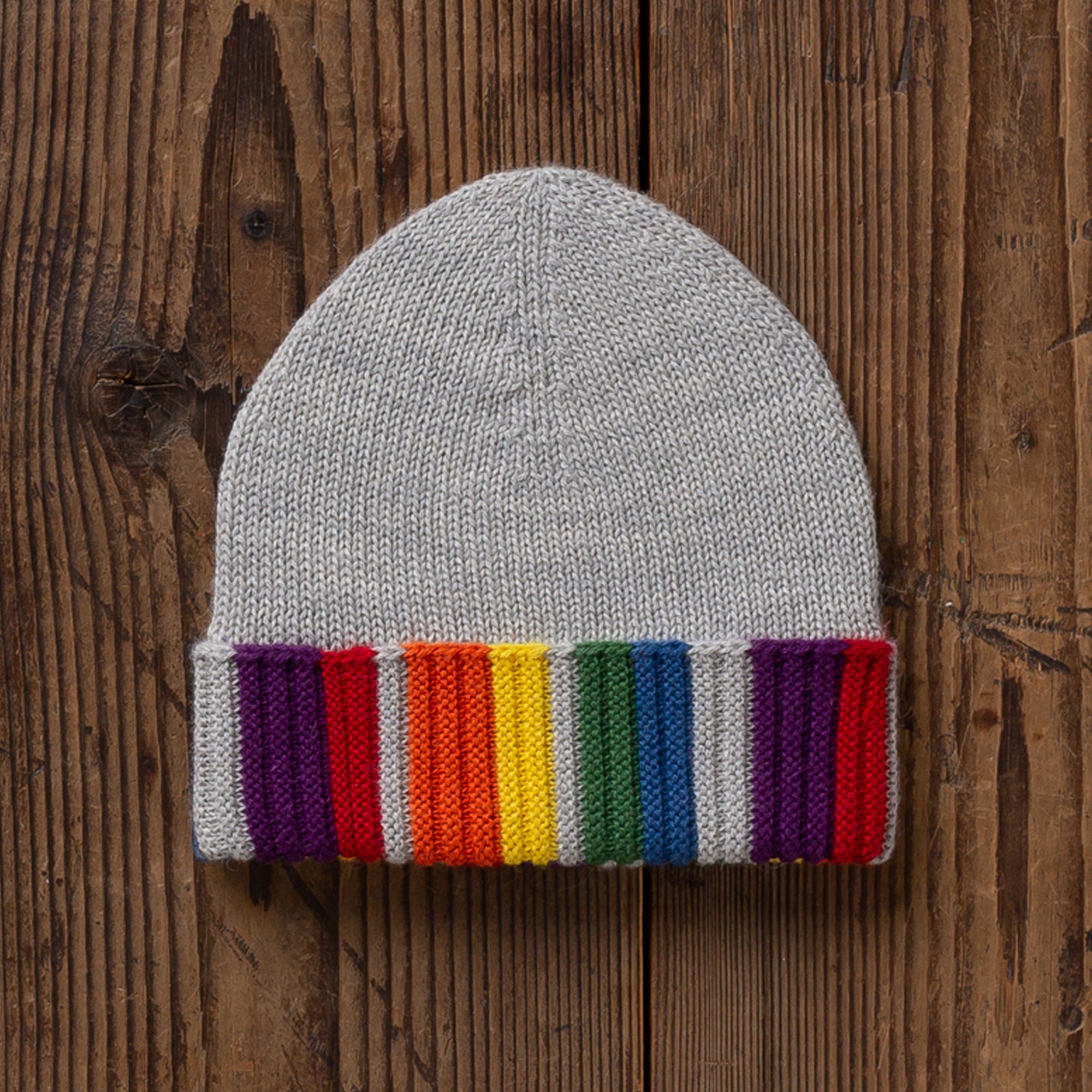 Rainbow Hat | Pearl Grey/Rainbow