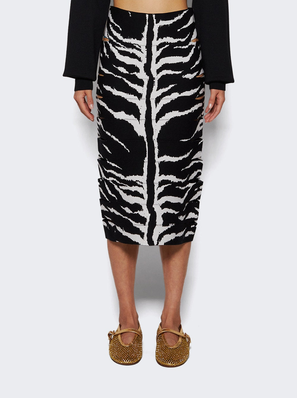Women | ALAÏA | Pencil Skirt & Black & White