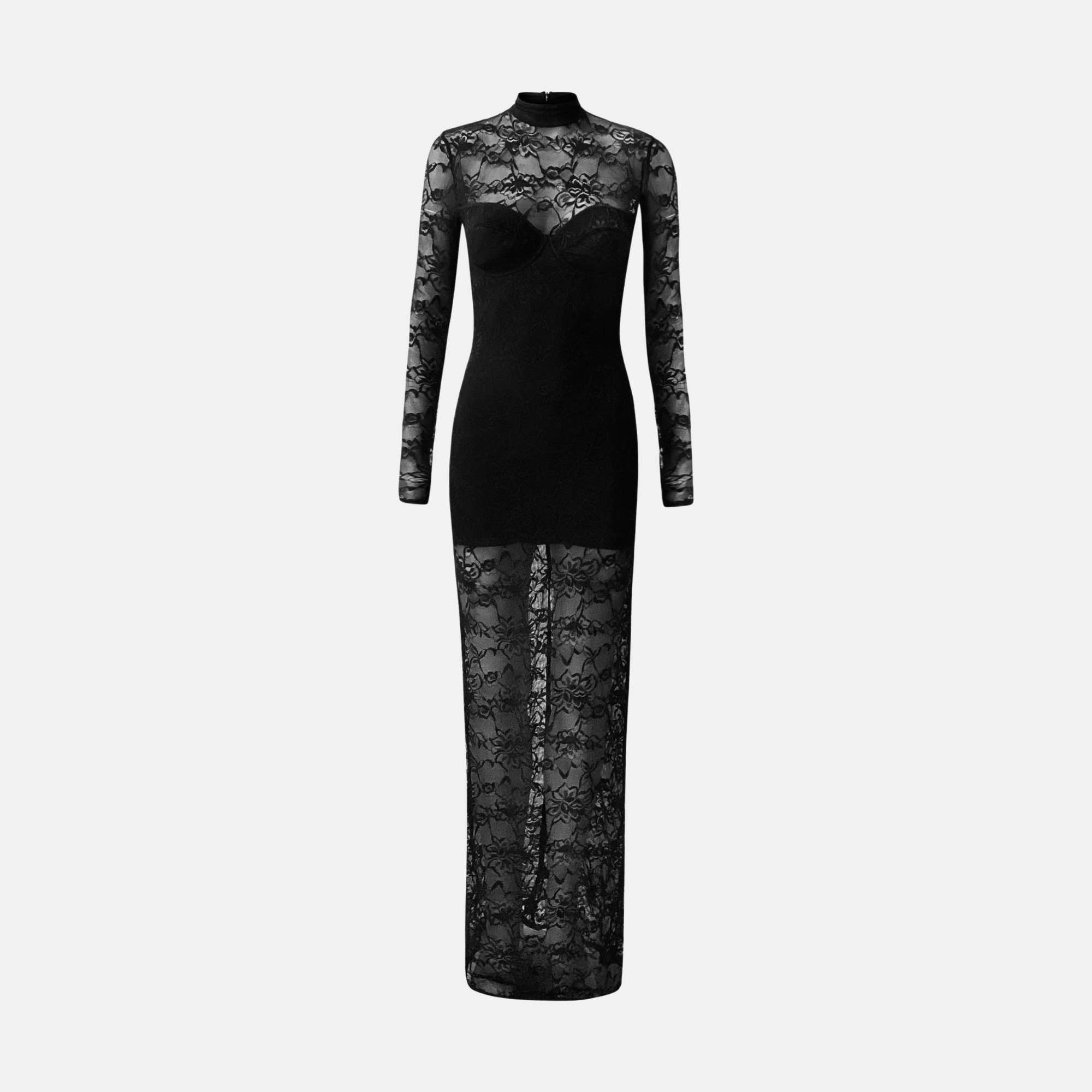 OW Collection ADDISON Maxi Dress Dress 121 - Black