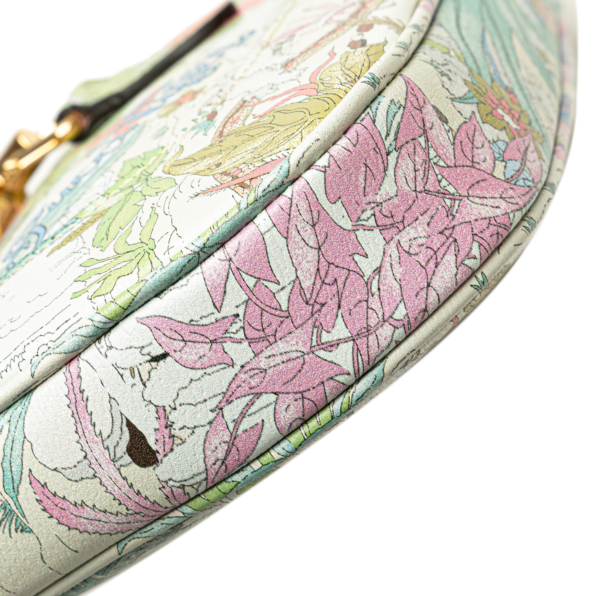 Gucci | Pre-Owned Yuko Higuchi Small Calfskin Floral Print Jackie 1961 | White