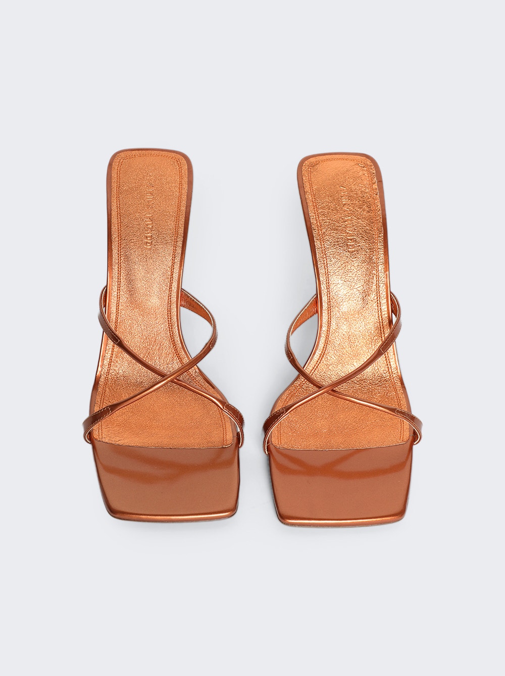 Women | Amina Muaddi | Adriana Slipper Copper | Brown