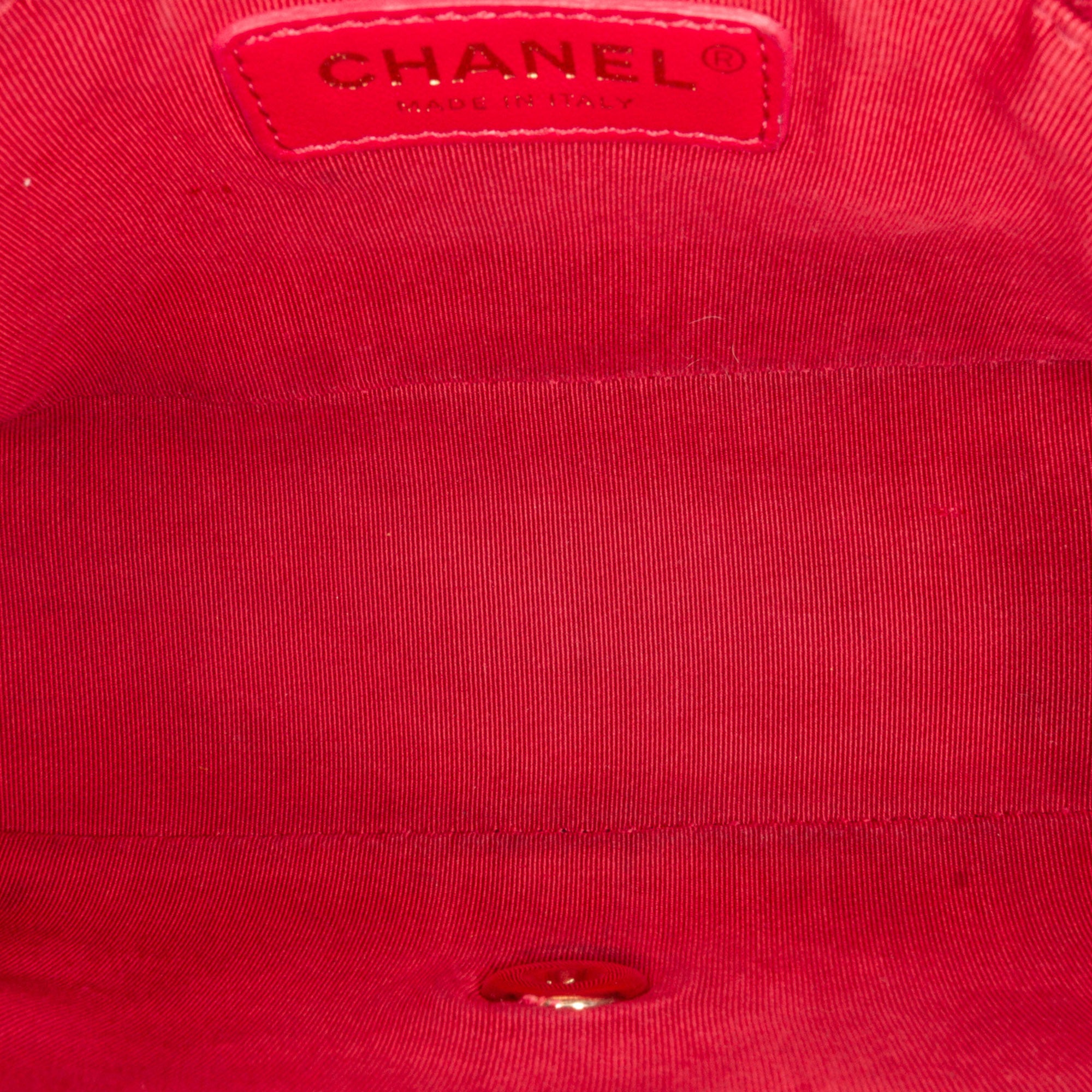 Chanel | Pre-Owned Large Lambskin Twist Chain Enamel CC Flap | Black