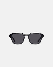 Aiza Bio-Plastic Rounded Sunglasses | Black