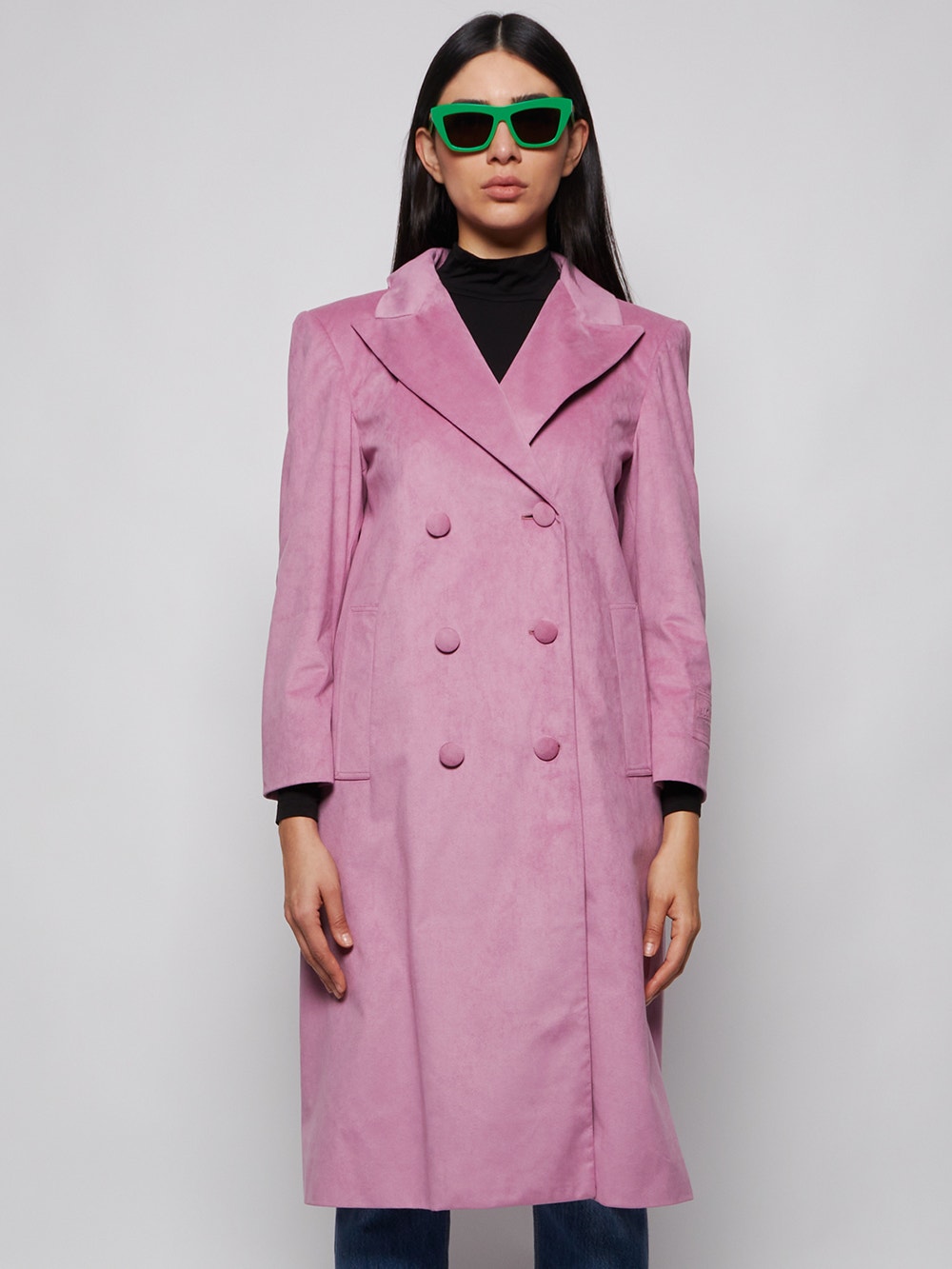 GCDS | Man Fit Long Coat Lavender
