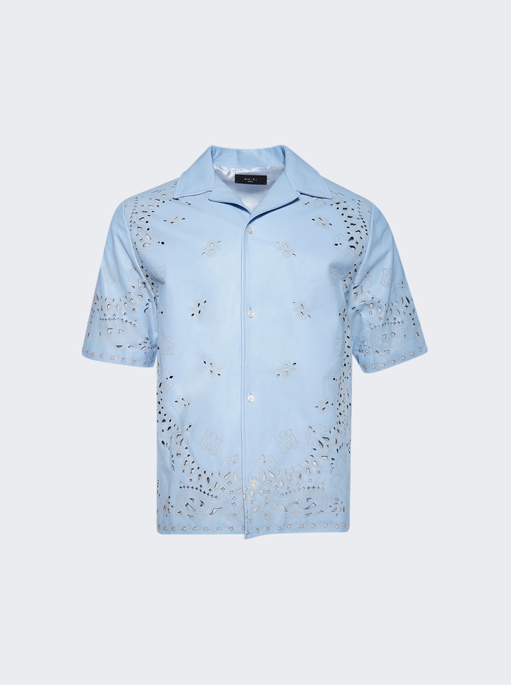 Men | Amiri | Bandana Laser Camp Shirt Cerulean | Blue