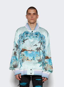 Men | Amiri | Resort Club Embellished Bomber Cerulean | Blue
