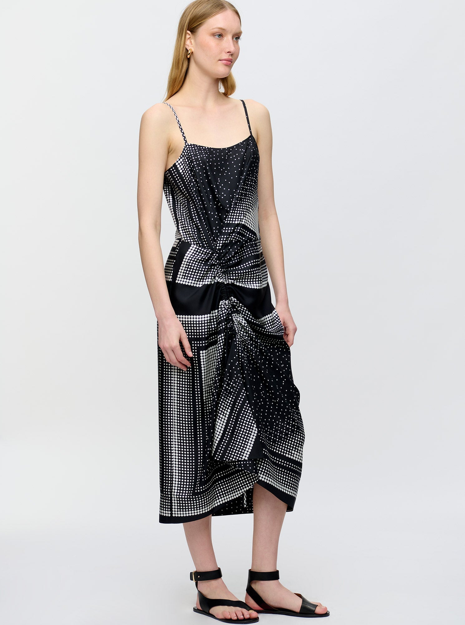 Angie Camisole Dress | Black/White