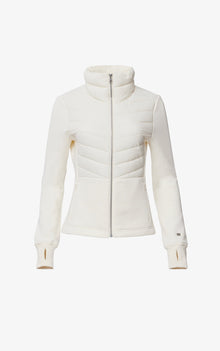 Annick-N Mixed Media Fleece Jacket | Powder